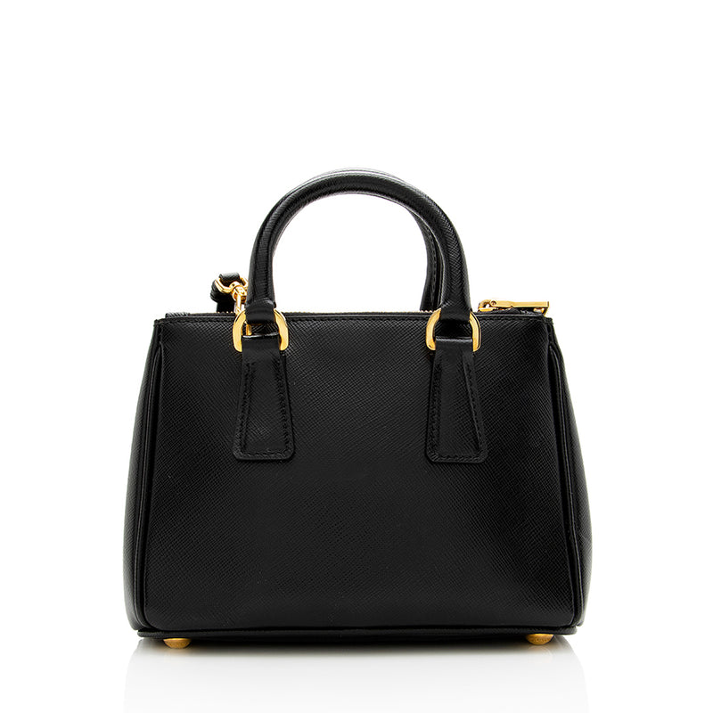 Galleria Saffiano leather mini bag, Prada