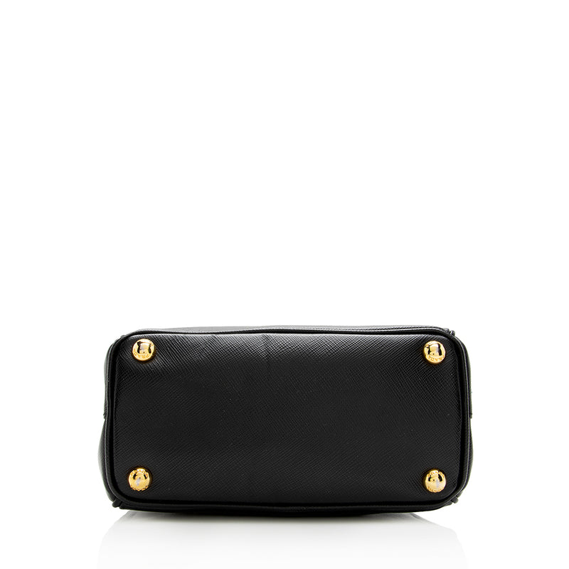 Prada Galleria Saffiano Leather Micro Bag - Black – Amuze