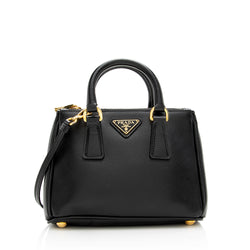 Saffiano Leather Crossbody Bag in Black - Prada