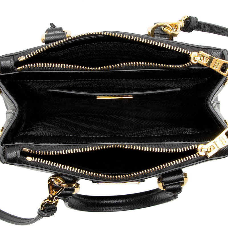 Prada Saffiano Leather Galleria Lux Micro Bag - FINAL SALE (SHF-18445)