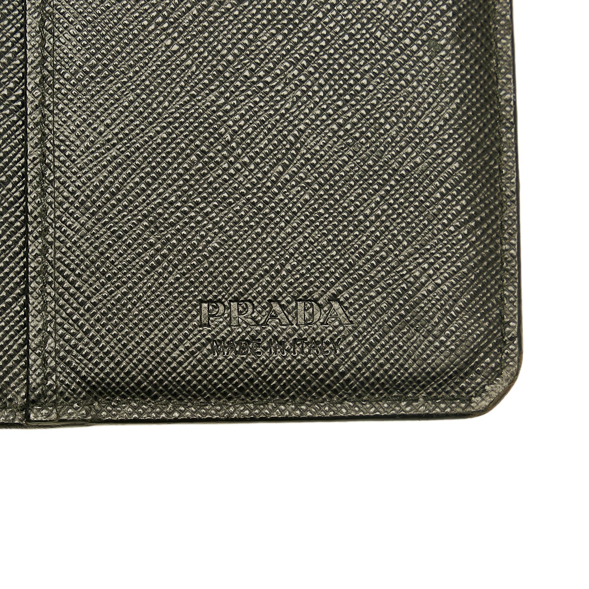 Prada Saffiano Leather Long Wallet (SHG-28726)