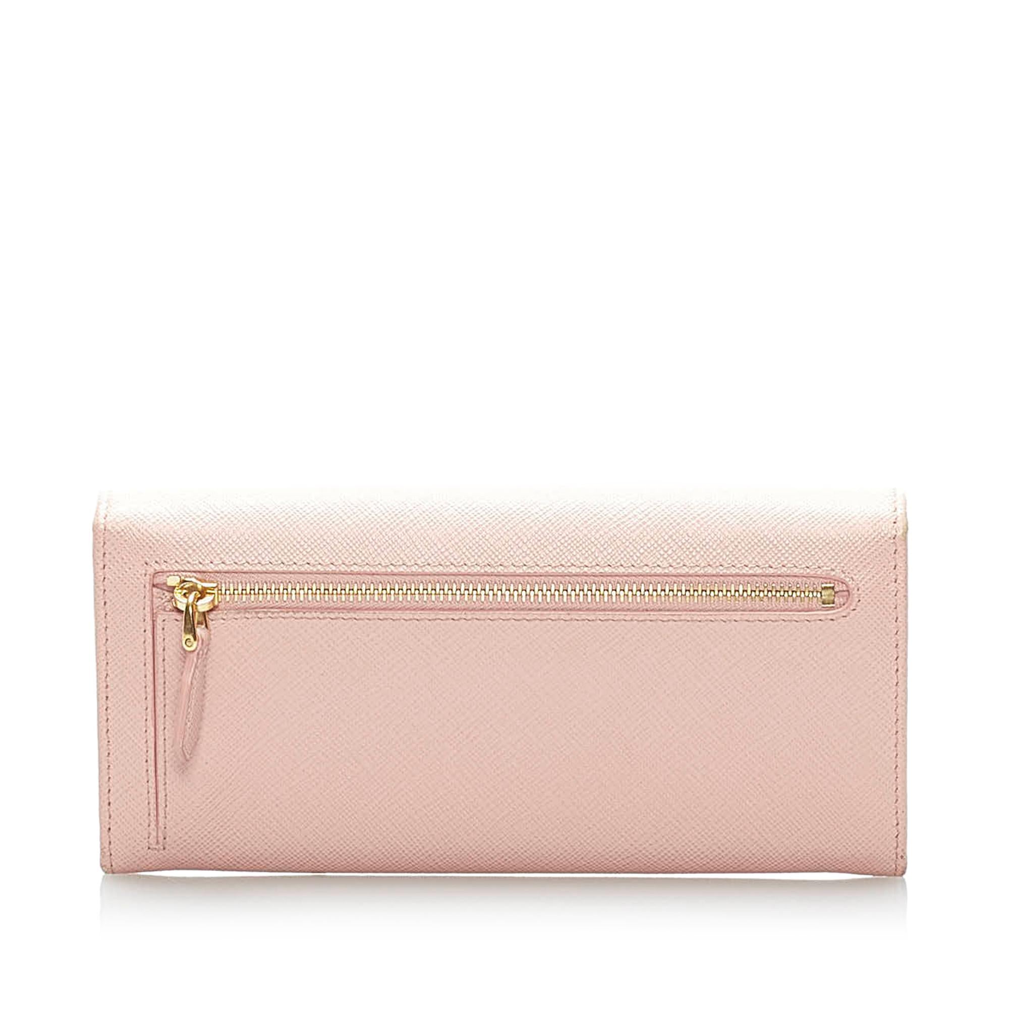 Prada Saffiano Leather Long Wallet (SHG-33952)