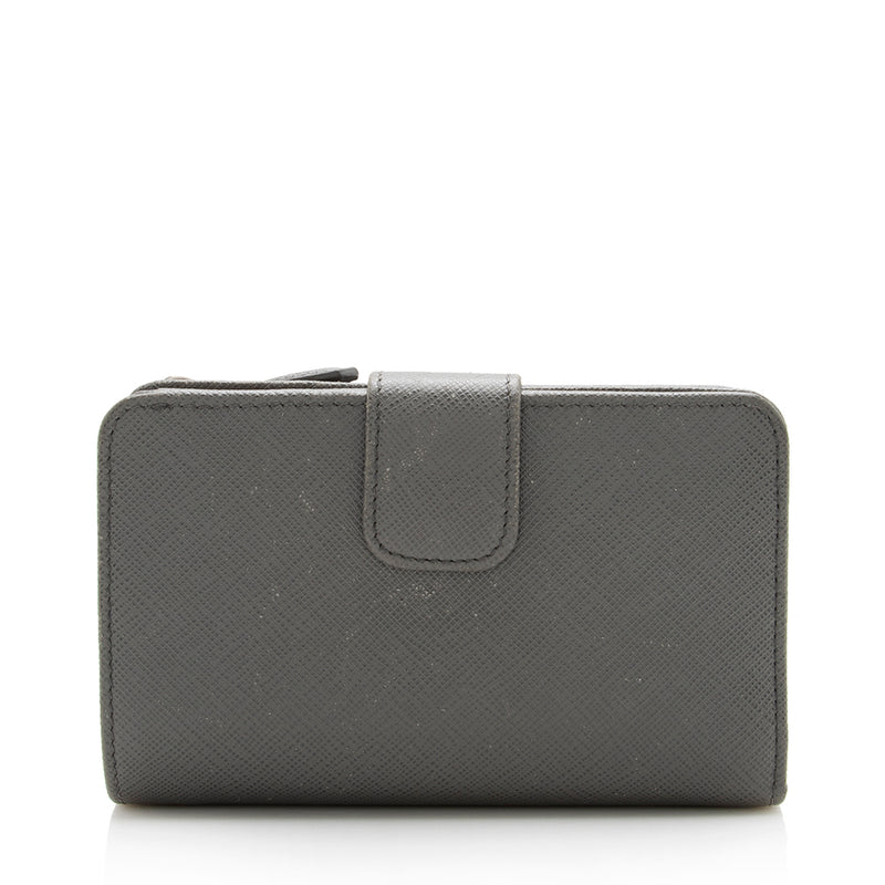 Prada Saffiano Leather Medium Wallet (SHF-13424)
