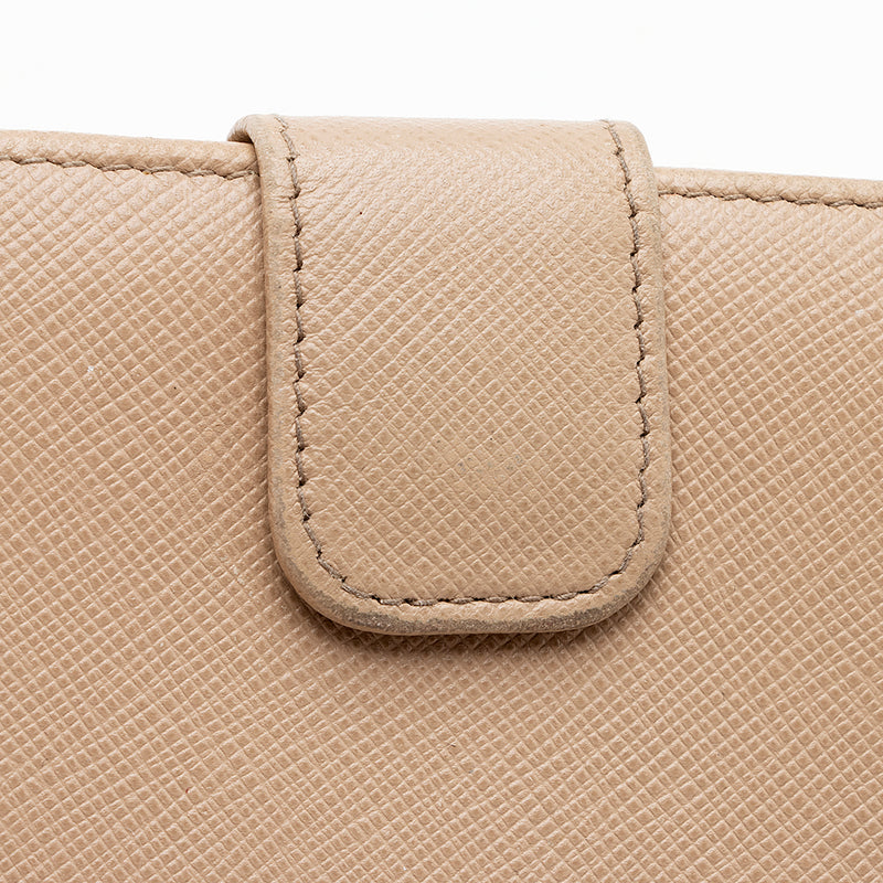 Prada Saffiano Leather Medium Wallet (SHF-15552)