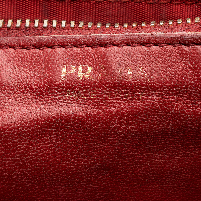 Prada Saffiano Leather Monochrome Small Crossbody Bag (SHF-19127)