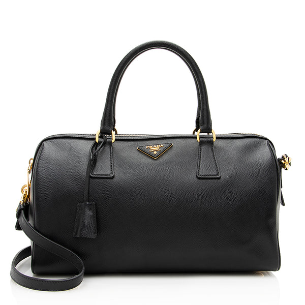 バッグ 95ss archive Prada Leather Boston Bag Prada Vitello Shine Boston Bag Palissandro 213294 – FASHIONPHILE