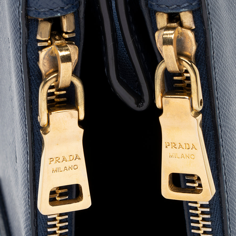 Prada Saffiano Lux Double-Zip Large Tote (SHF-19320)