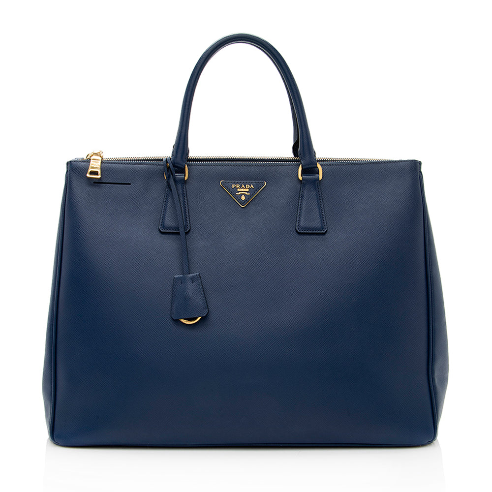 Prada Saffiano Lux Double-Zip Large Tote (SHF-19320)