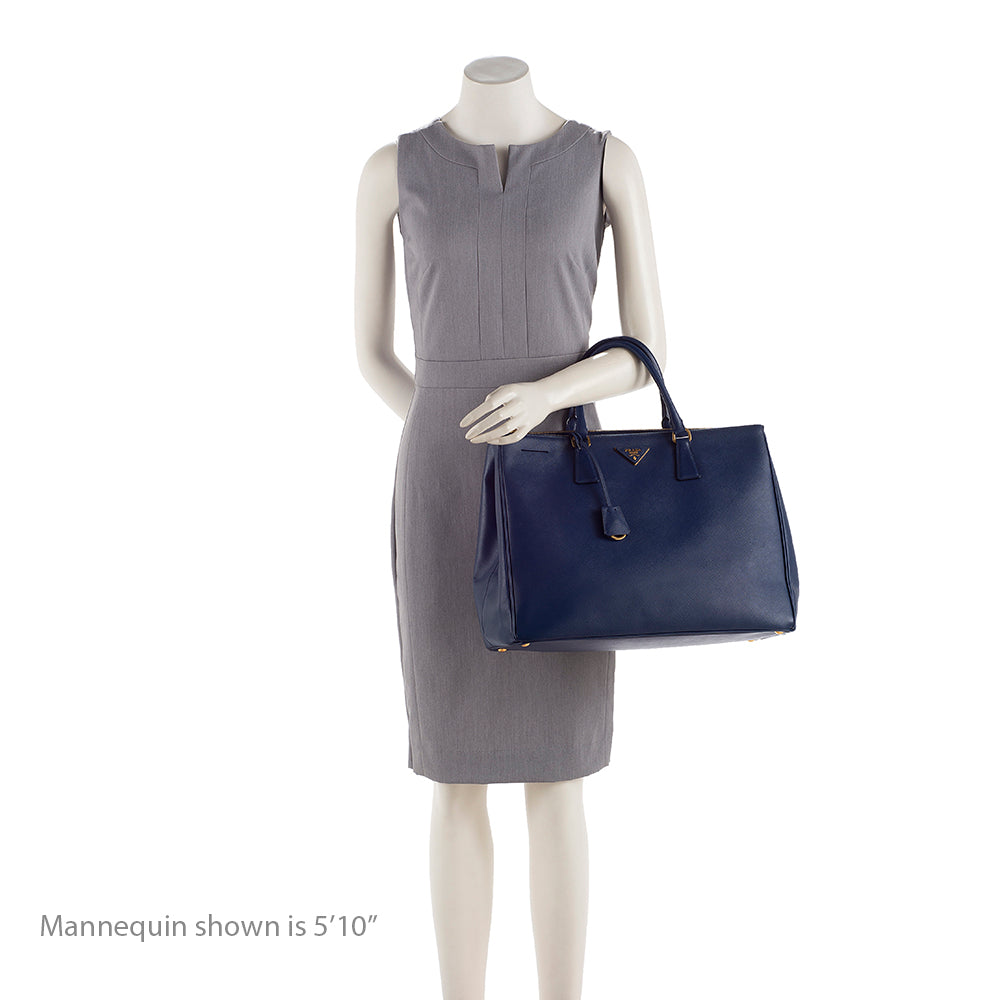 Prada Saffiano Lux Double-Zip Large Tote (SHF-19320)