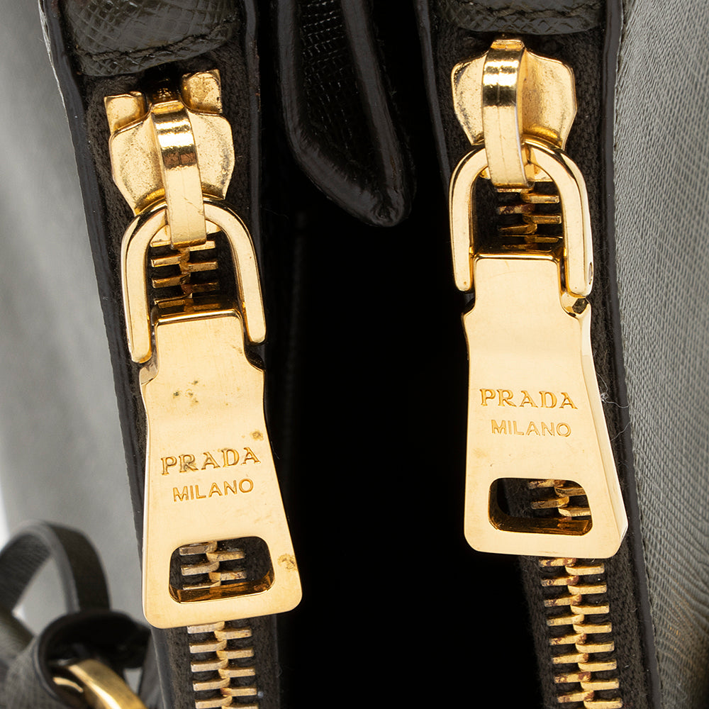 Prada Saffiano Lux Double-Zip Large Tote (SHF-19762)