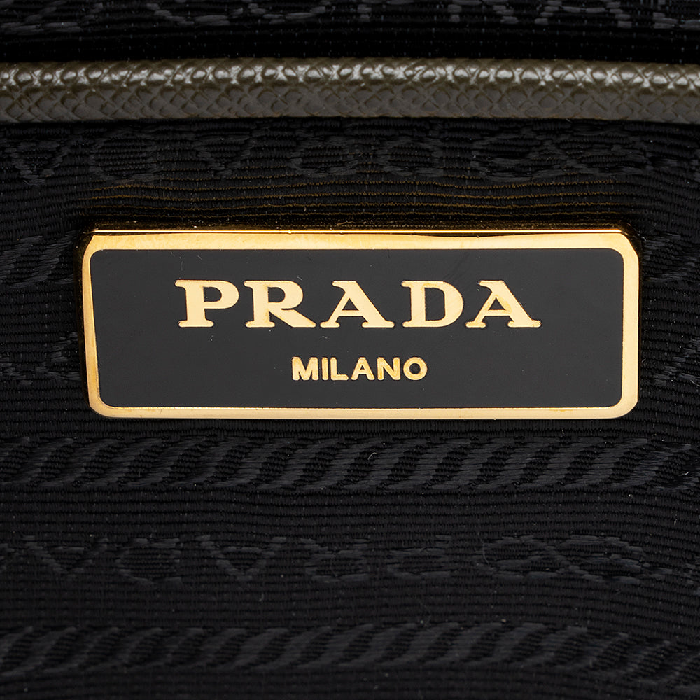 Prada Saffiano Lux Double-Zip Large Tote (SHF-19762)