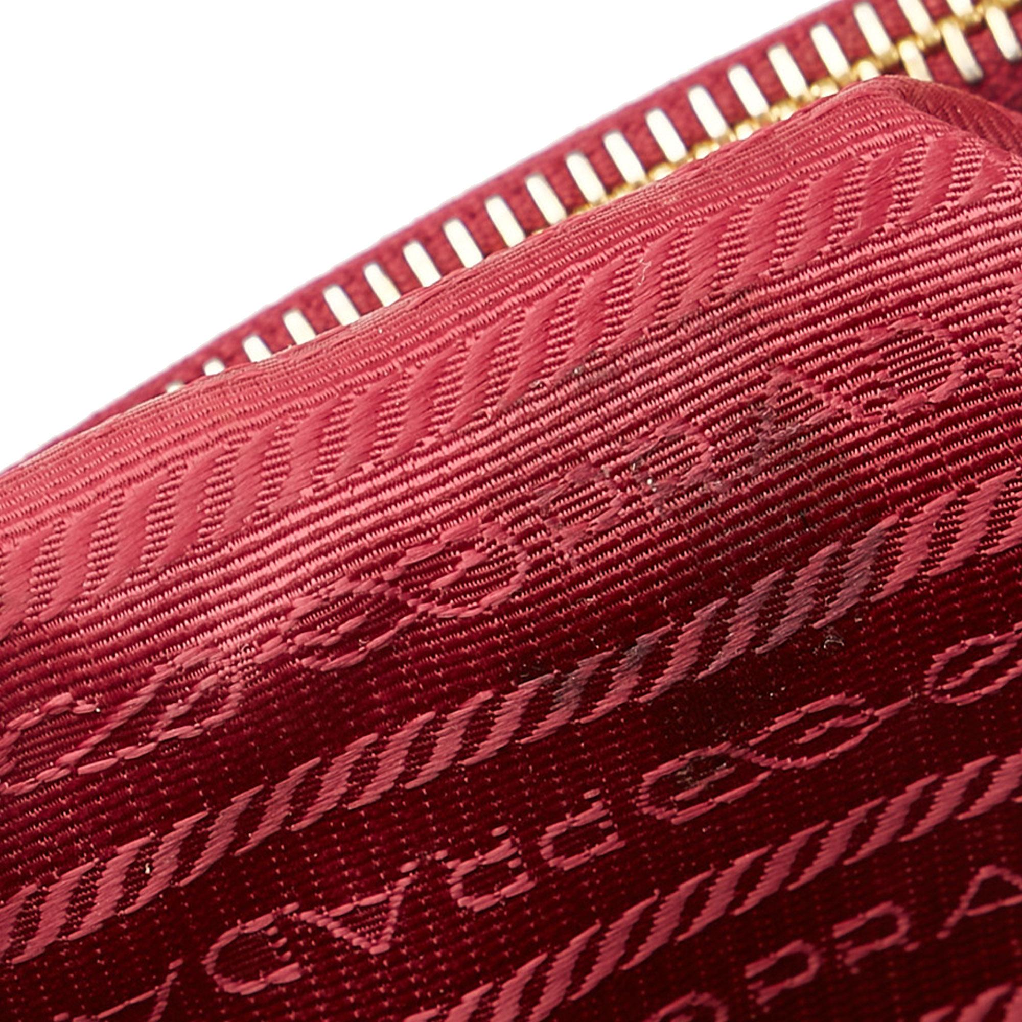 Prada Saffiano Lux Galleria Double Zip Mini (SHG-35413)