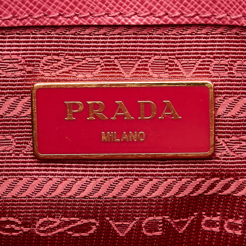 Double The Joy With Prada's Saffiano Leather Mini Pouch - BAGAHOLICBOY