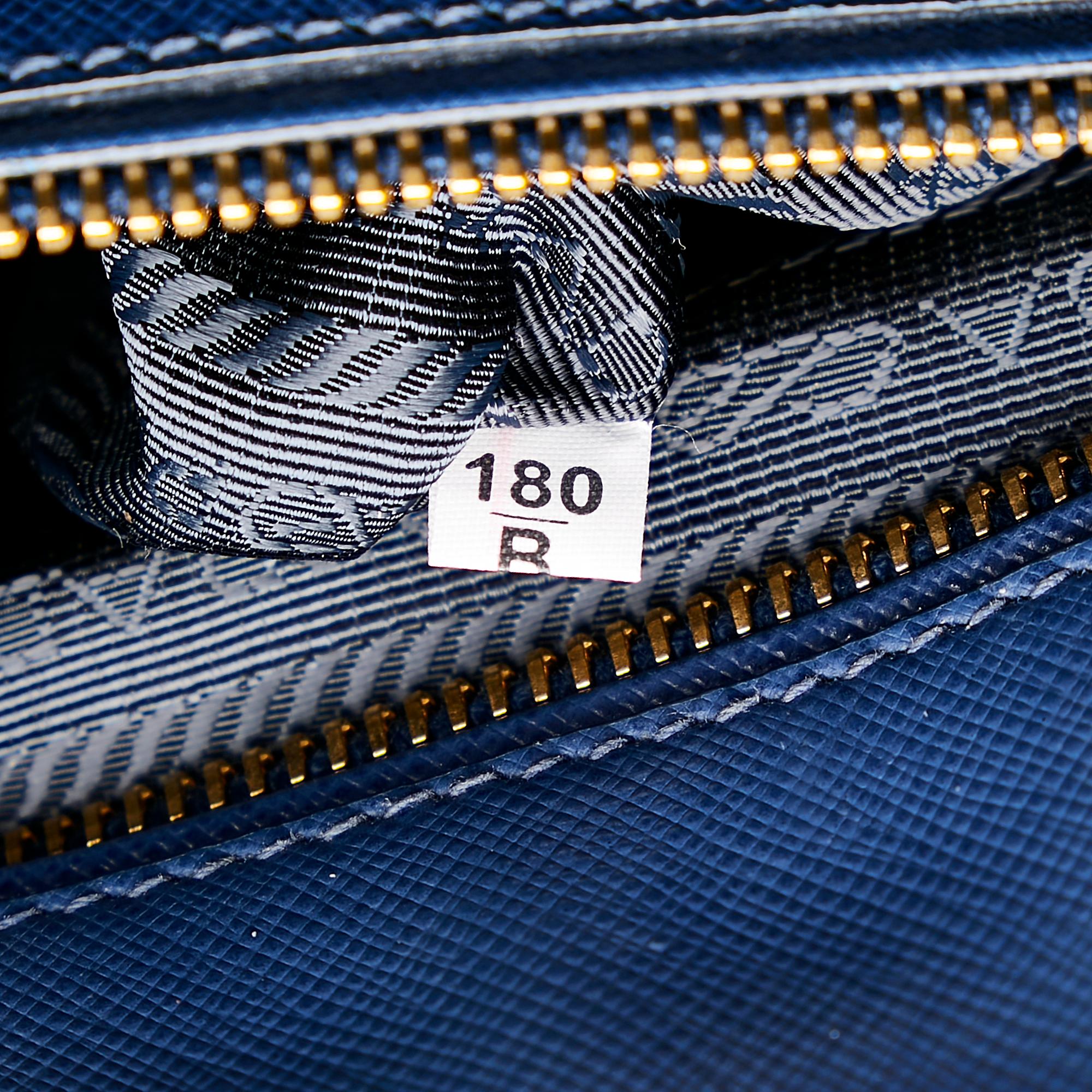 Prada Saffiano Lux Galleria Double Zip Satchel (SHG-34049)