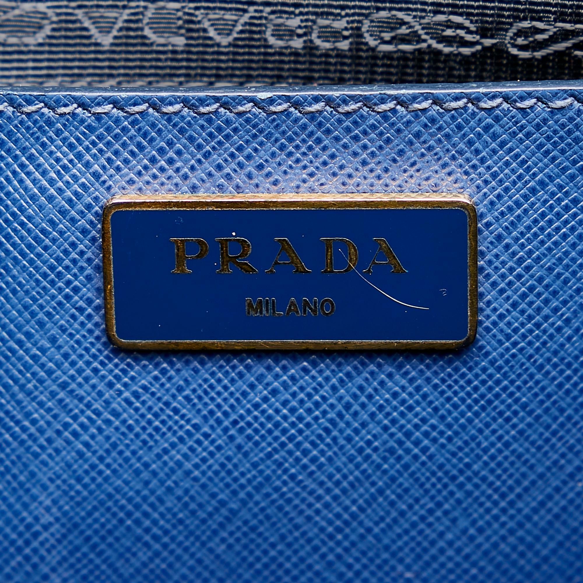 Prada Saffiano Lux Galleria Double Zip Satchel (SHG-34049)