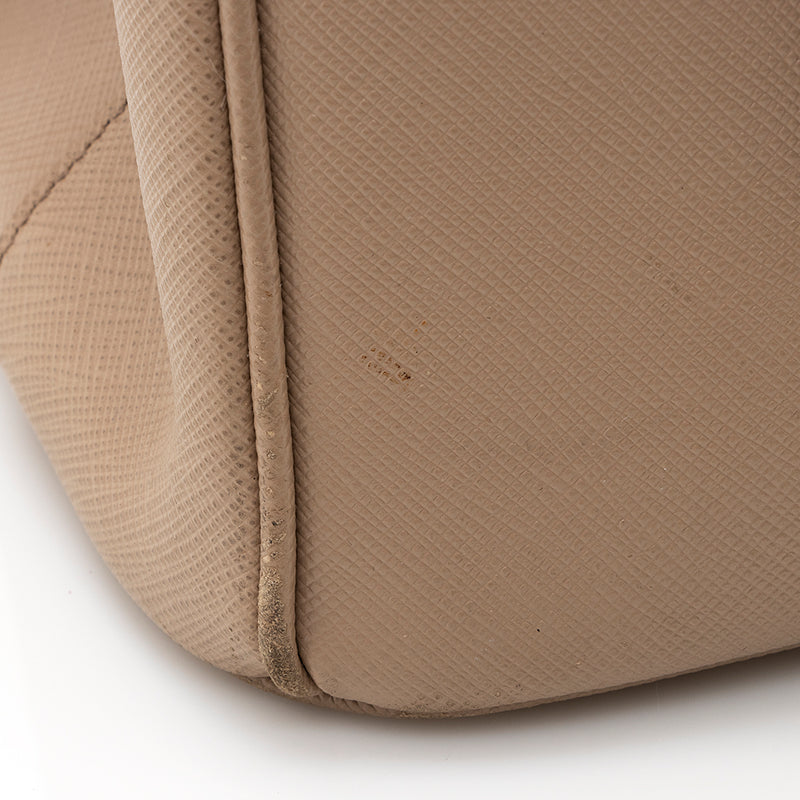 Prada Saffiano Lux Leather Double-Zip Small Tote (SHF-20484)