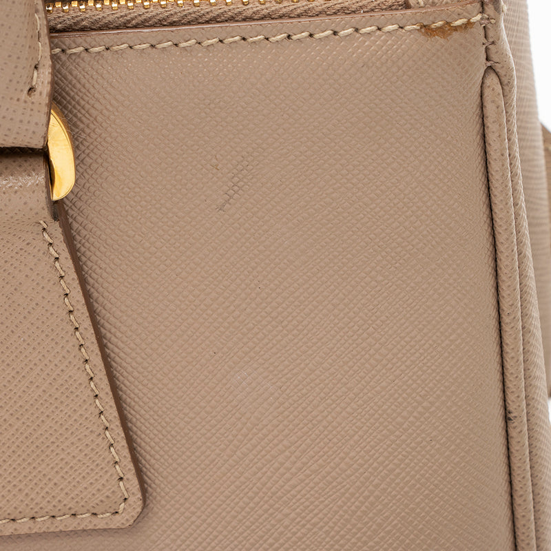 Prada Saffiano Lux Leather Double-Zip Small Tote (SHF-20484)