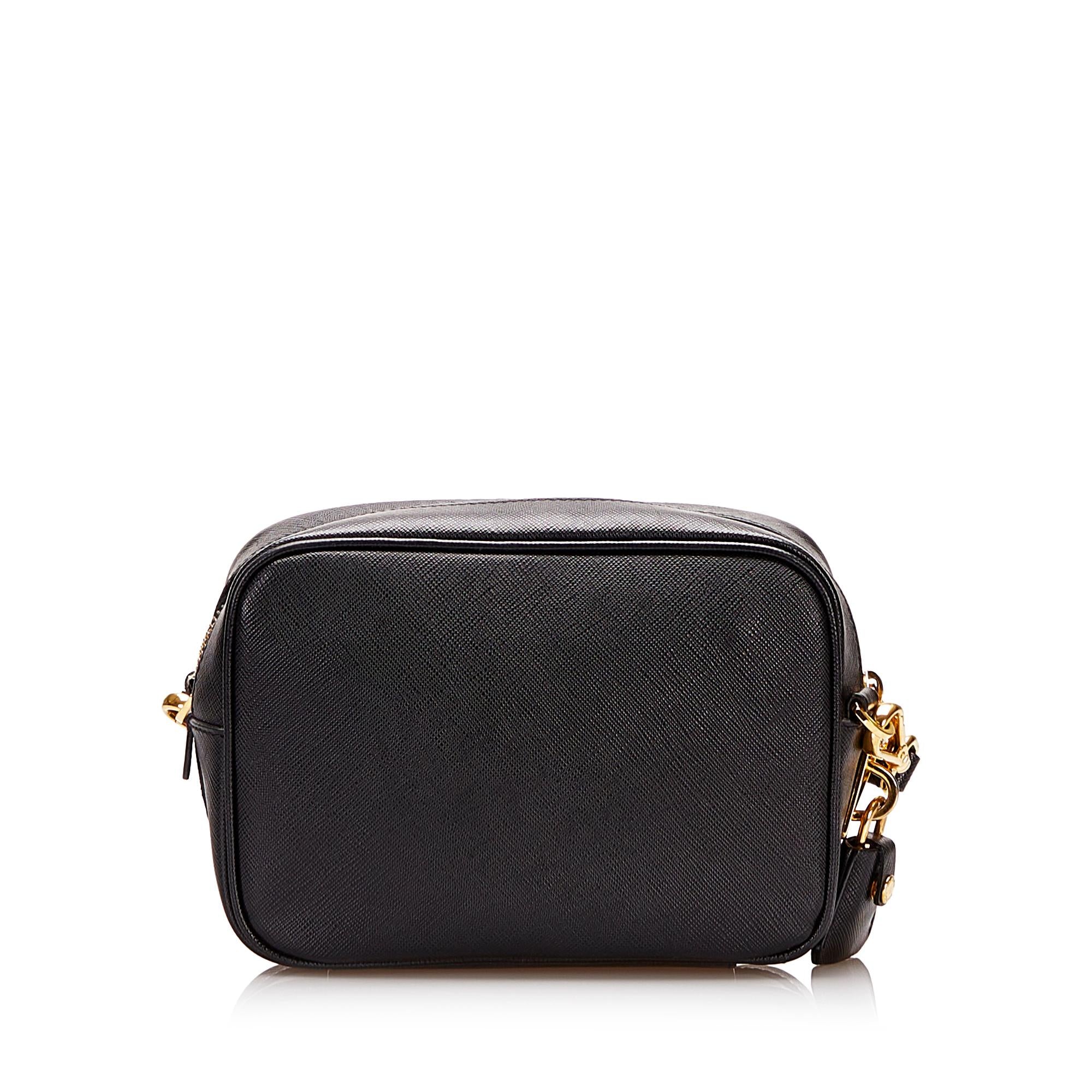 Prada Saffiano Lux Mini Camera Bag (SHG-35531)