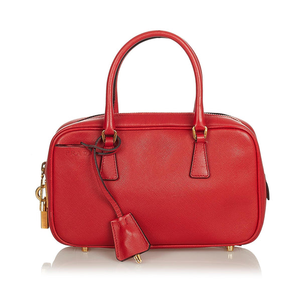 Prada Saffiano Lux Mini Handbag (SHG-25749)