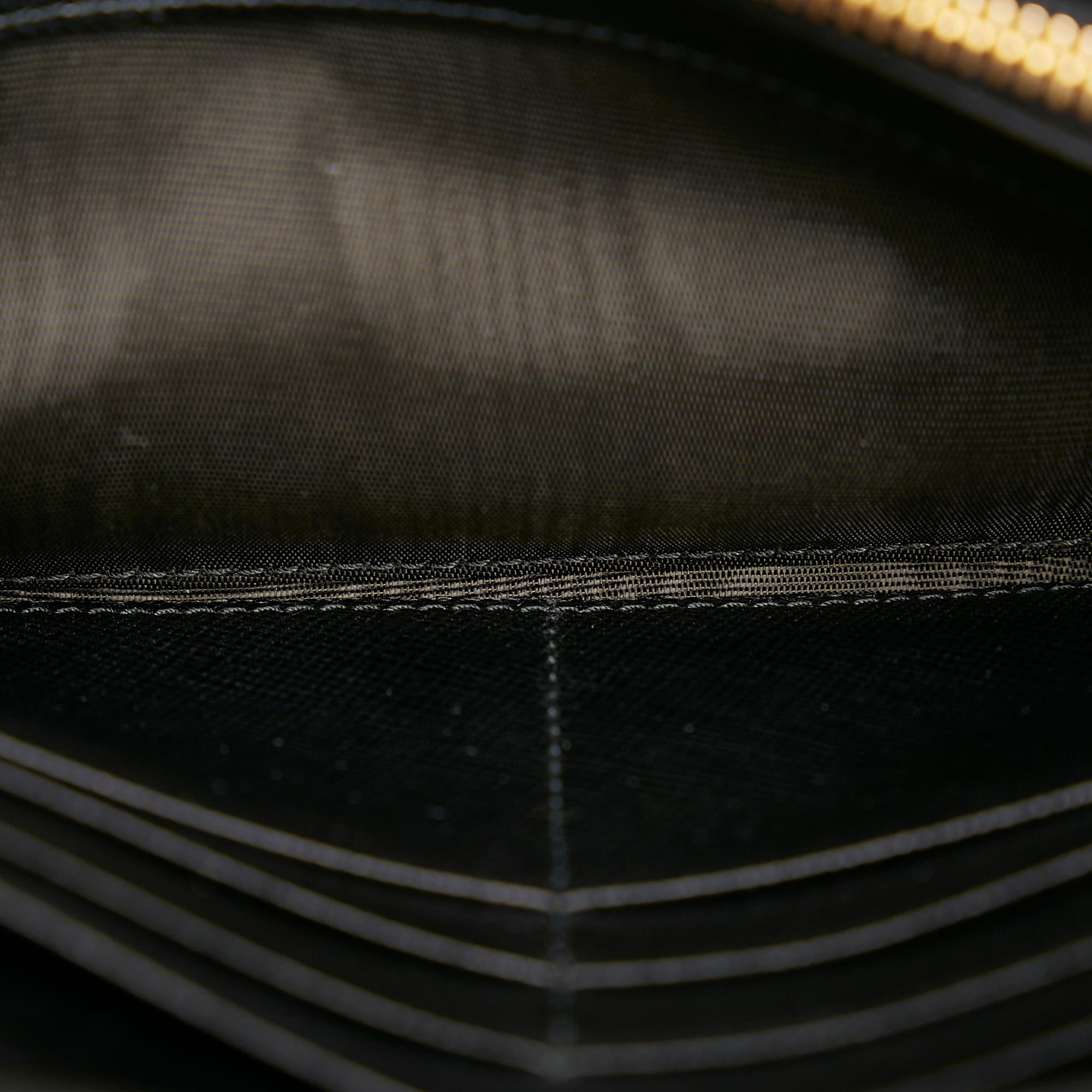 Prada Saffiano Quilted Leather Long Wallet (SHG-29666)