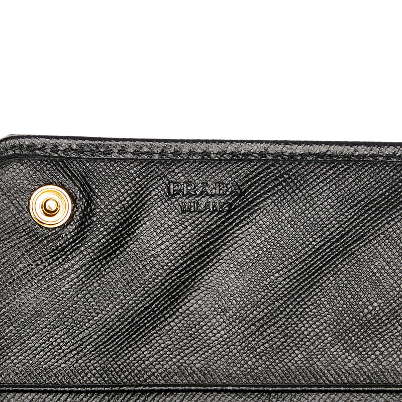 Prada Saffiano Quilted Leather Long Wallet (SHG-29666)