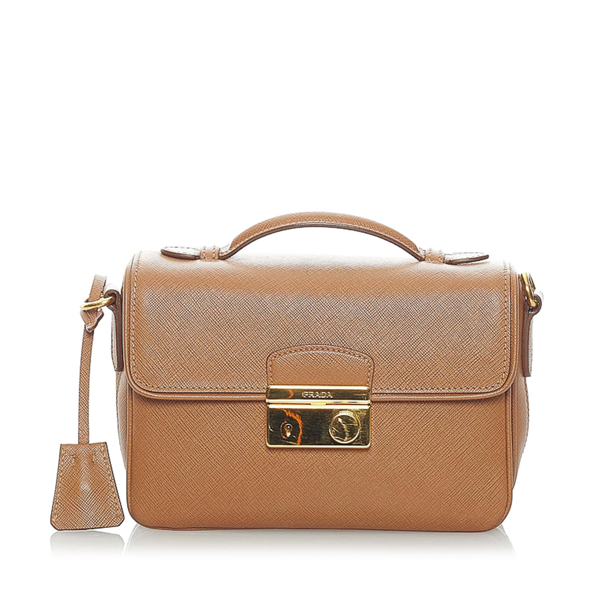 Prada Saffiano Sound Satchel (SHG-32240)