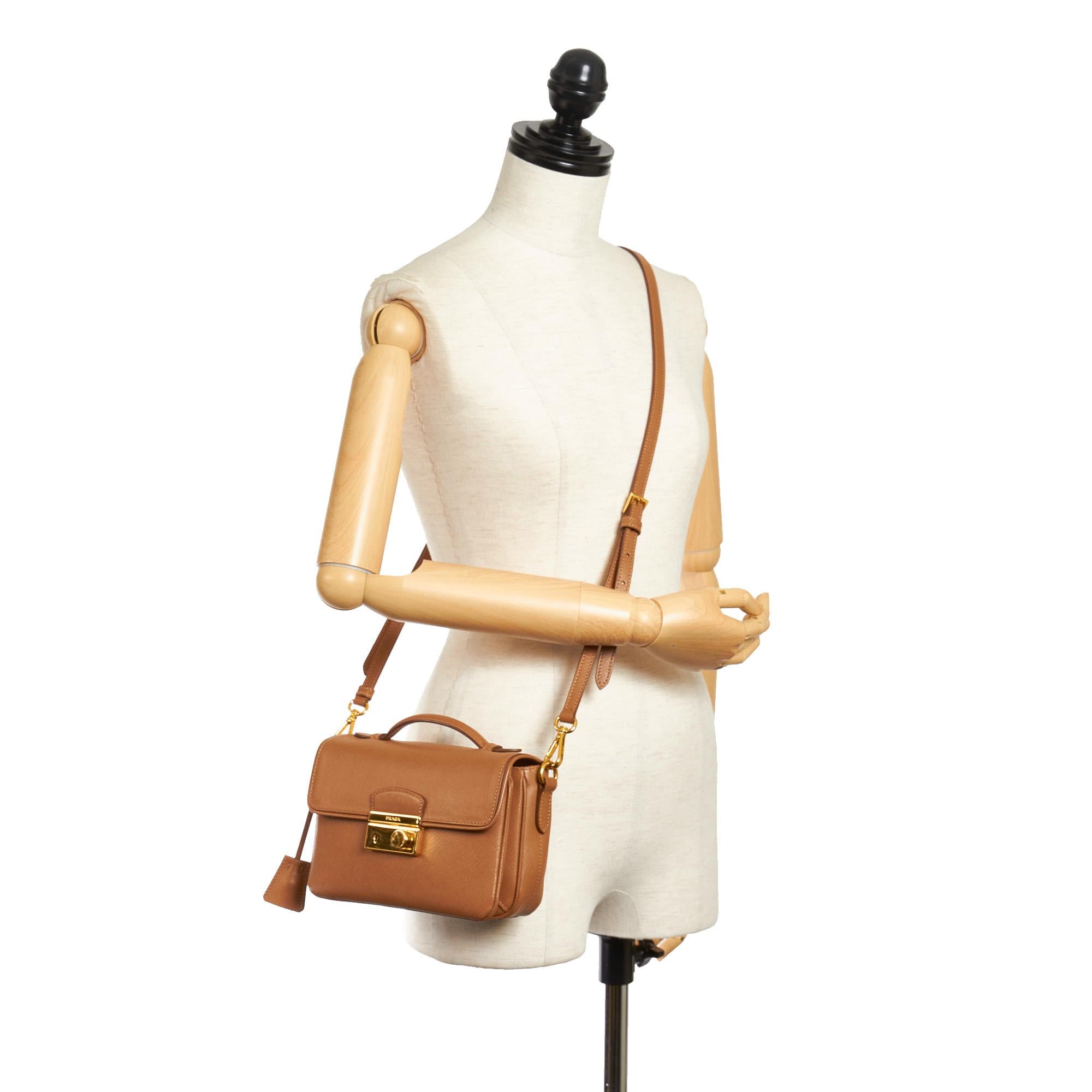 Prada Saffiano Sound Satchel (SHG-32240)