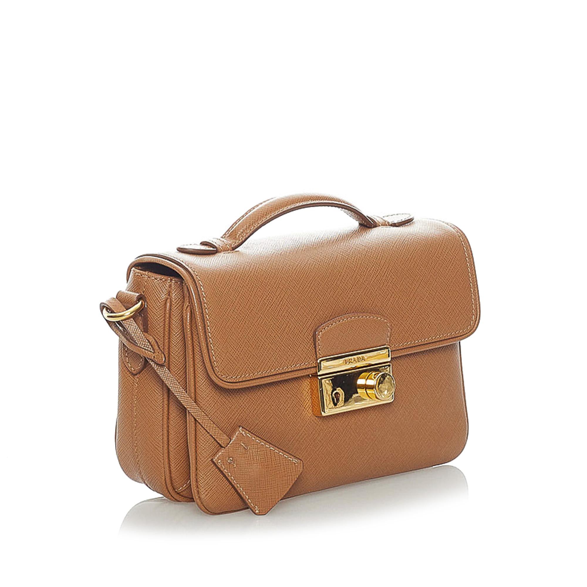 Prada Saffiano Sound Satchel (SHG-32240)