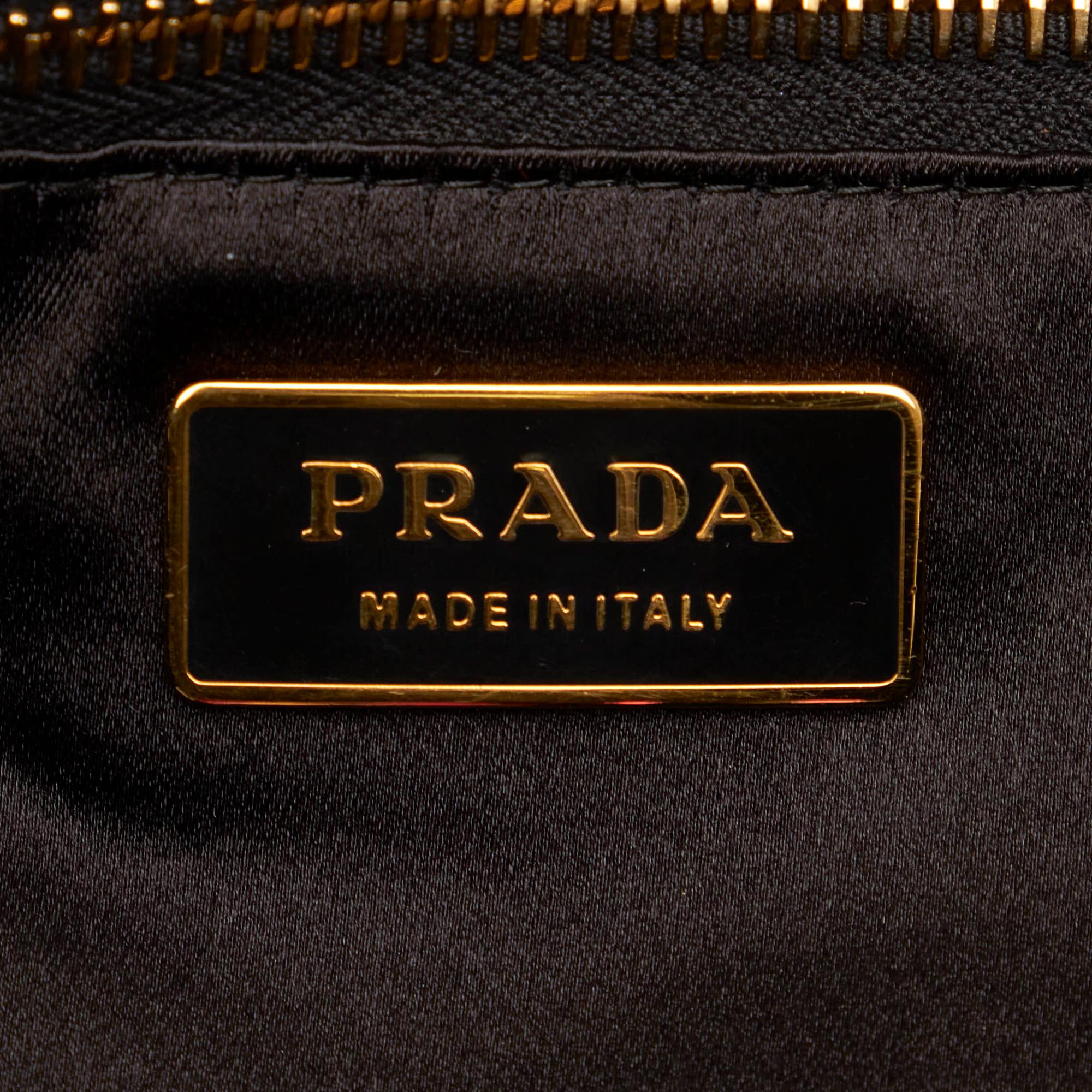 Prada Sequin Striped Tote Bag (SHG-28996)
