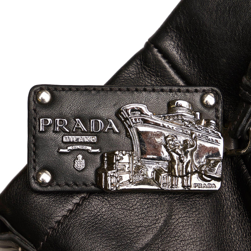 Prada Soft Calf Leather Satchel (SHG-28741)