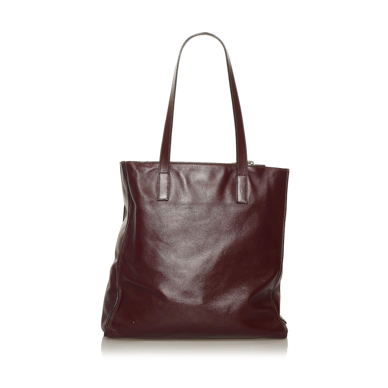 Prada Soft Calf Leather Tote Bag (SHG-28734)