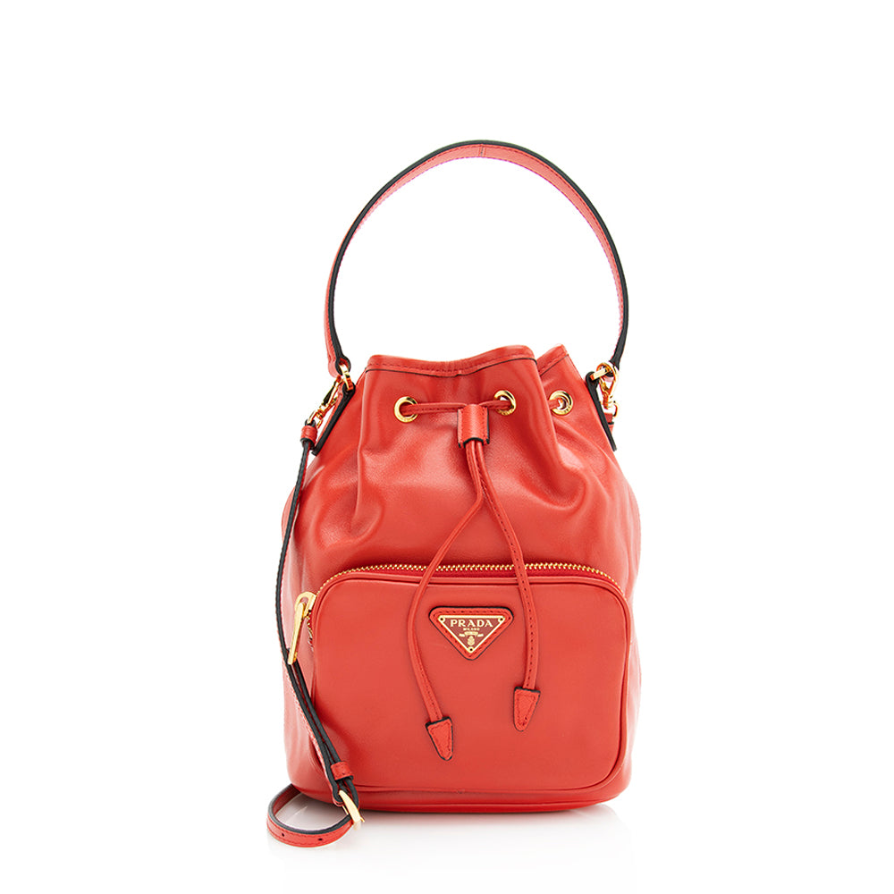 Prada Saffiano Leather Mini Bag, Red
