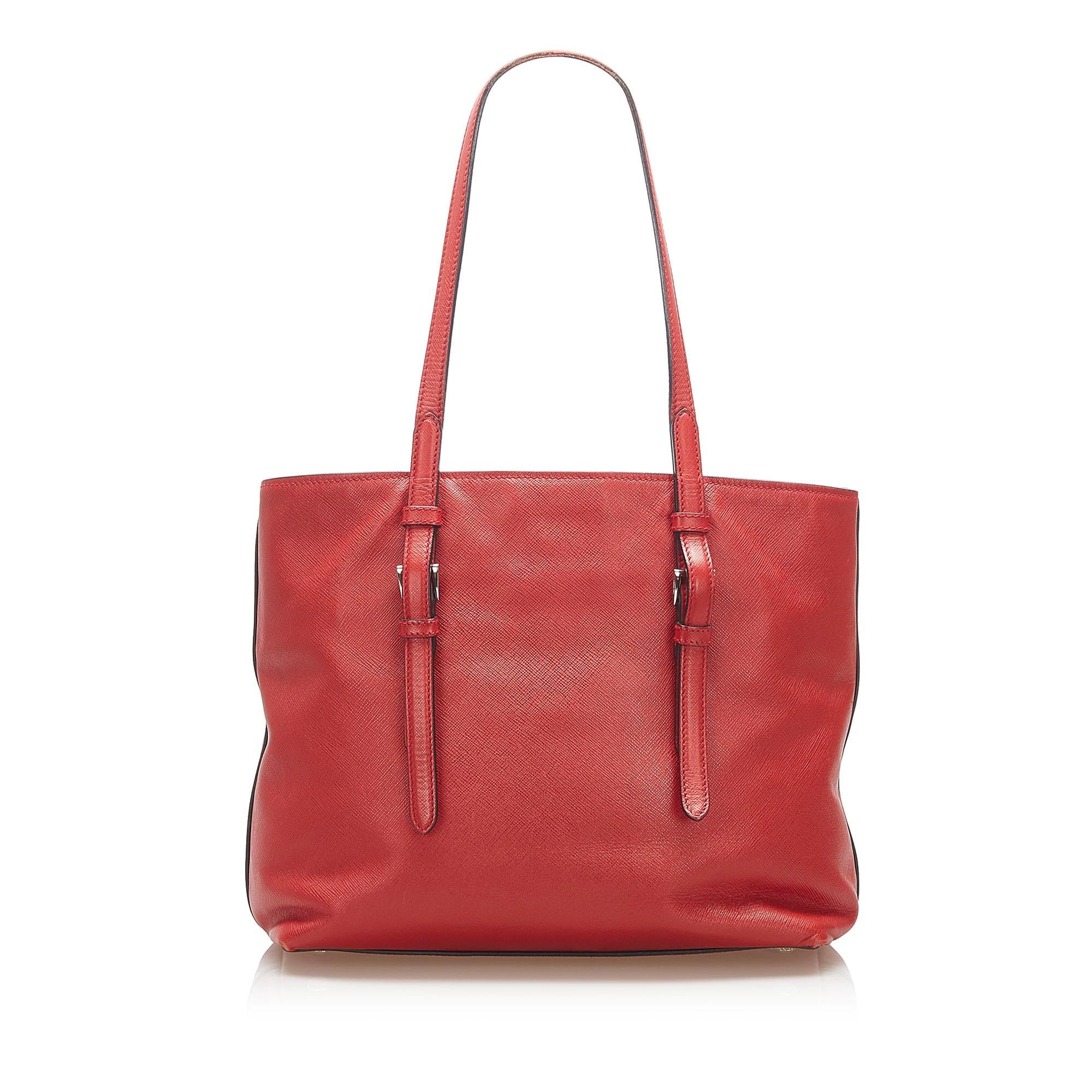 Prada Soft Saffiano Leather Tote Bag (SHG-16693)