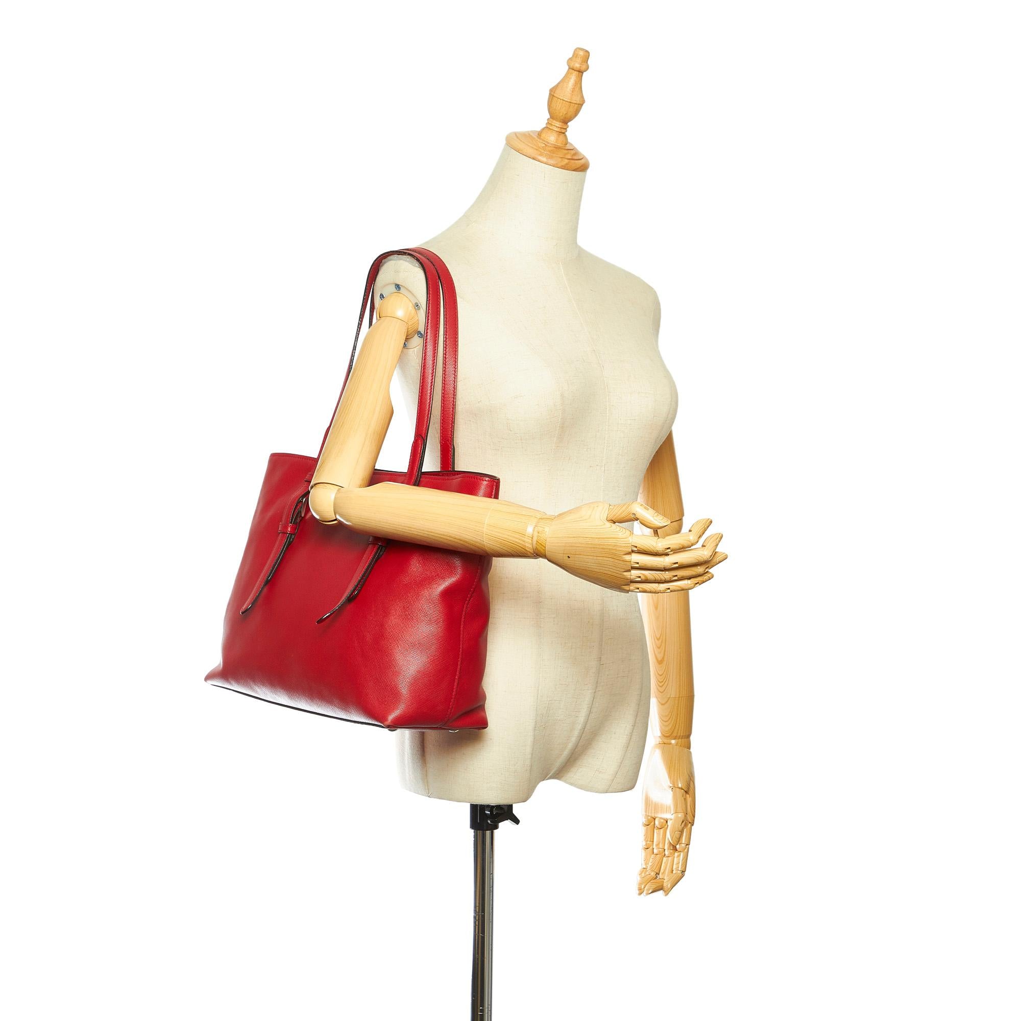 Prada Soft Saffiano Leather Tote Bag (SHG-16693)