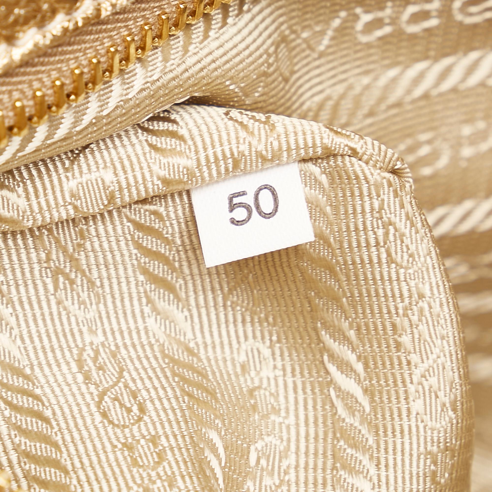 Prada Sound Lock Leather Shoulder Bag (SHG-34617)