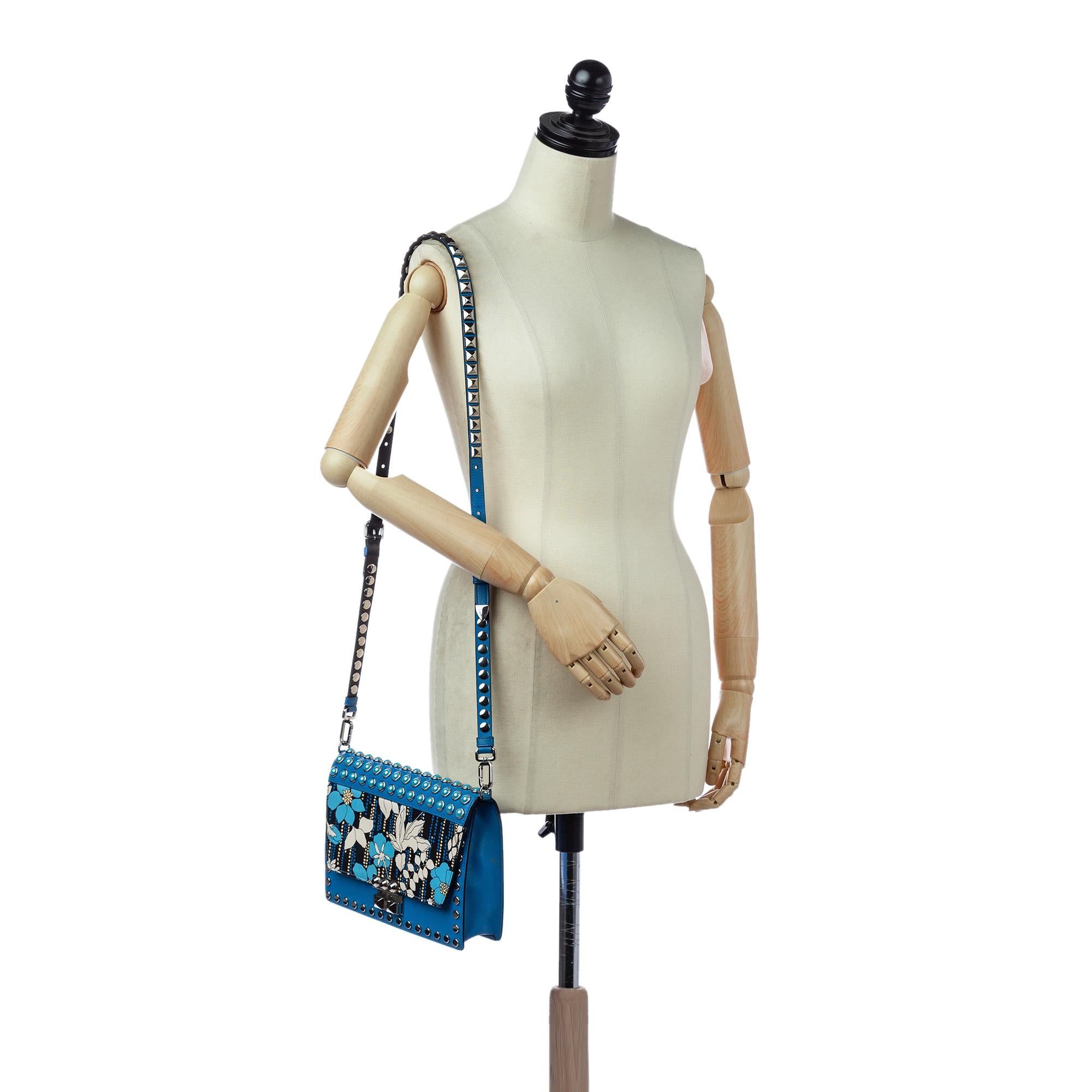 Prada Studded Elektra Leather Crossbody Bag (SHG-29249)