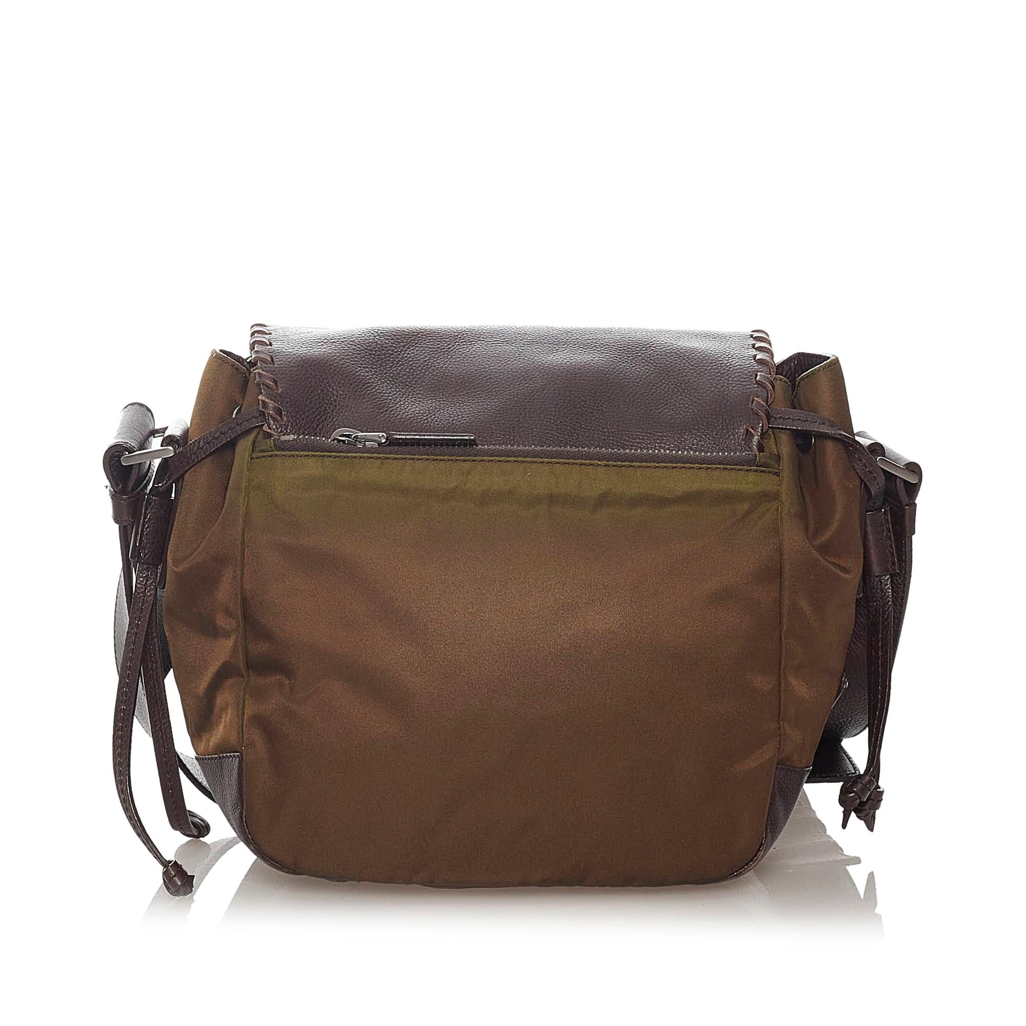 Prada Studded Nylon Crossbody Bag (SHG-28695)