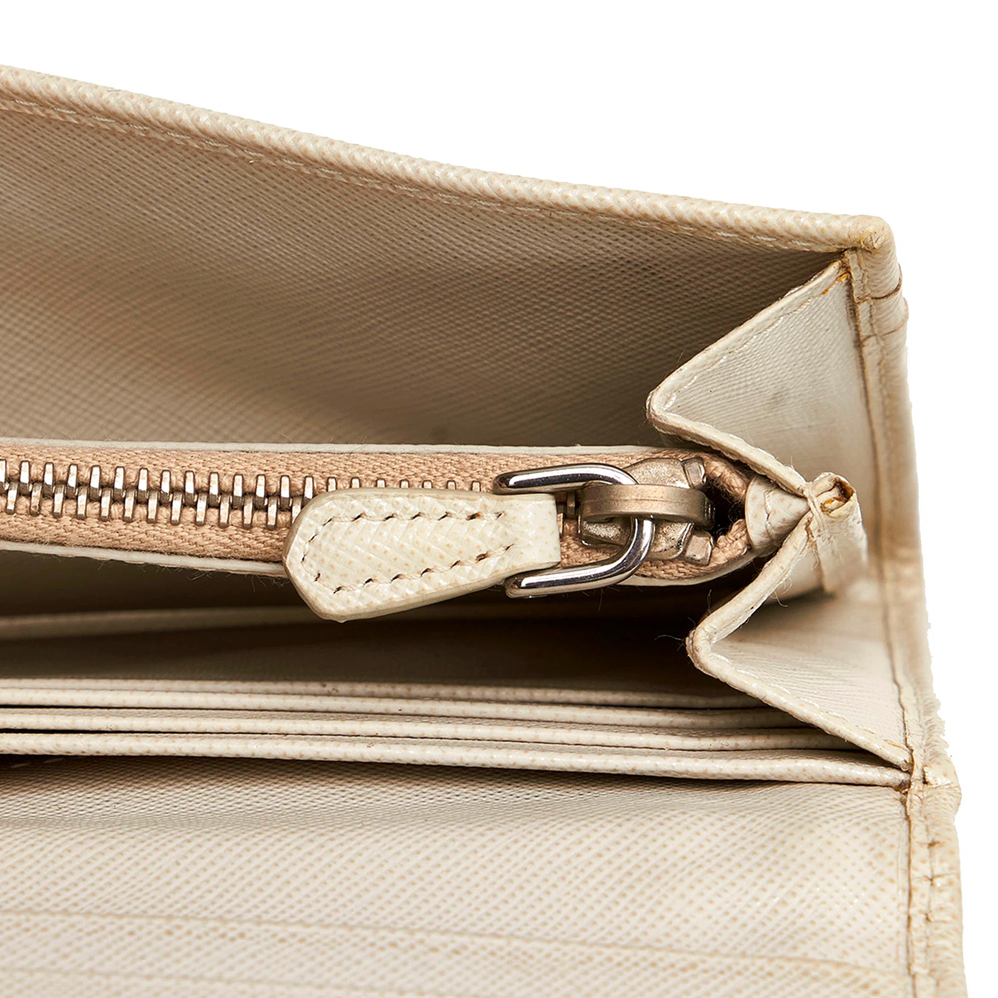 Prada Studded Saffiano Continental Wallet (SHG-29397)