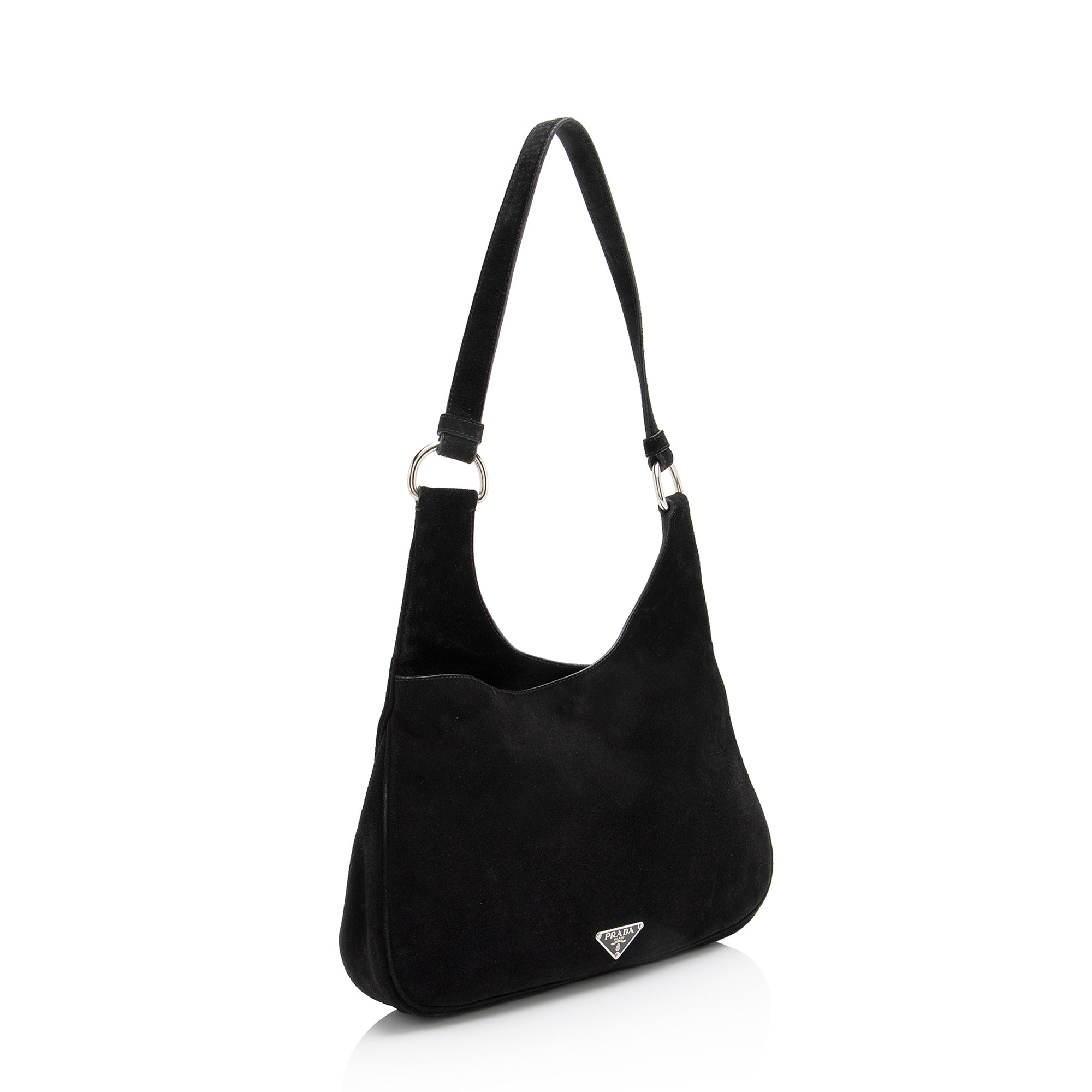 Prada Suede Camoscio Cross Hobo (SHF-23634)