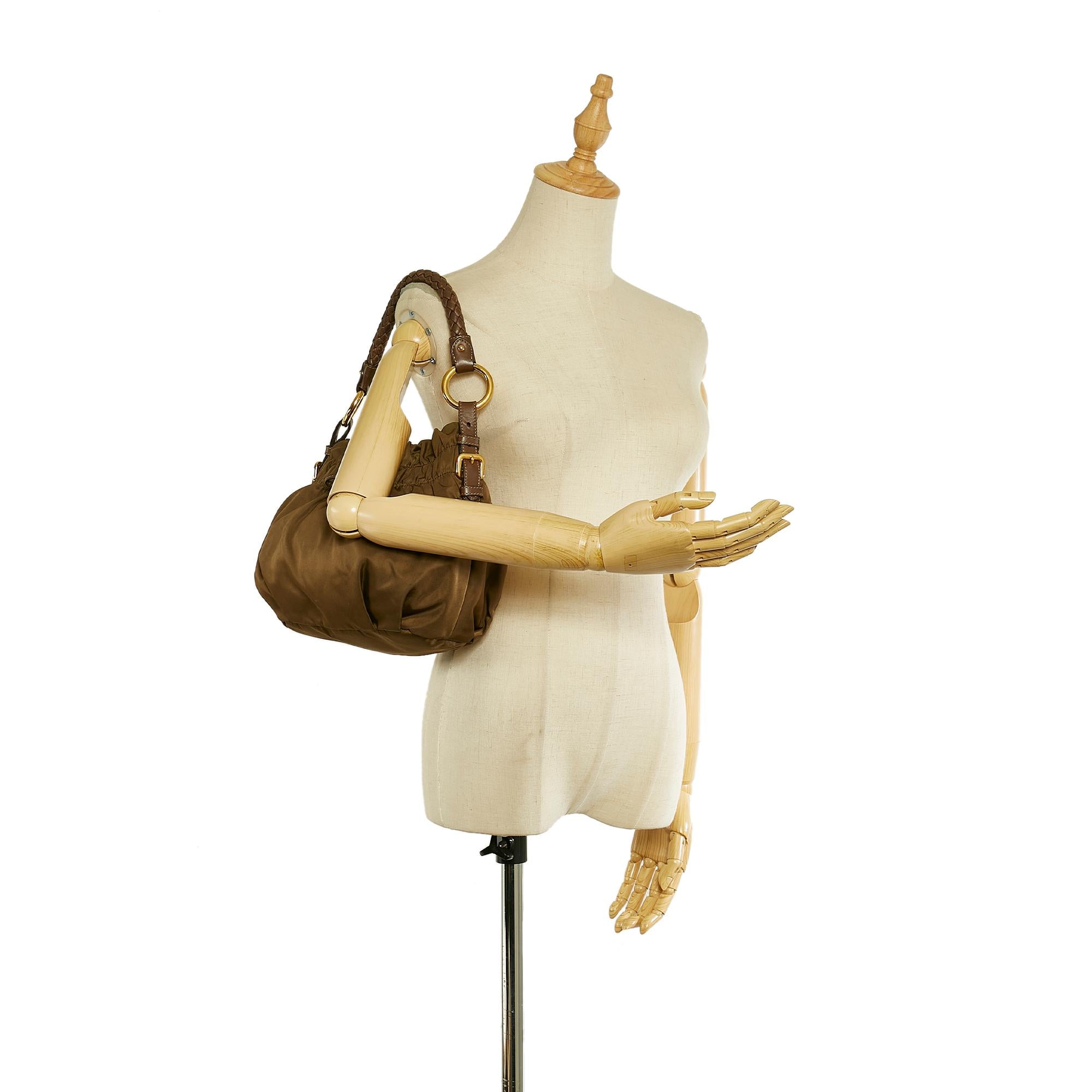 Prada Tessuto Bow Shoulder Bag (SHG-26356)