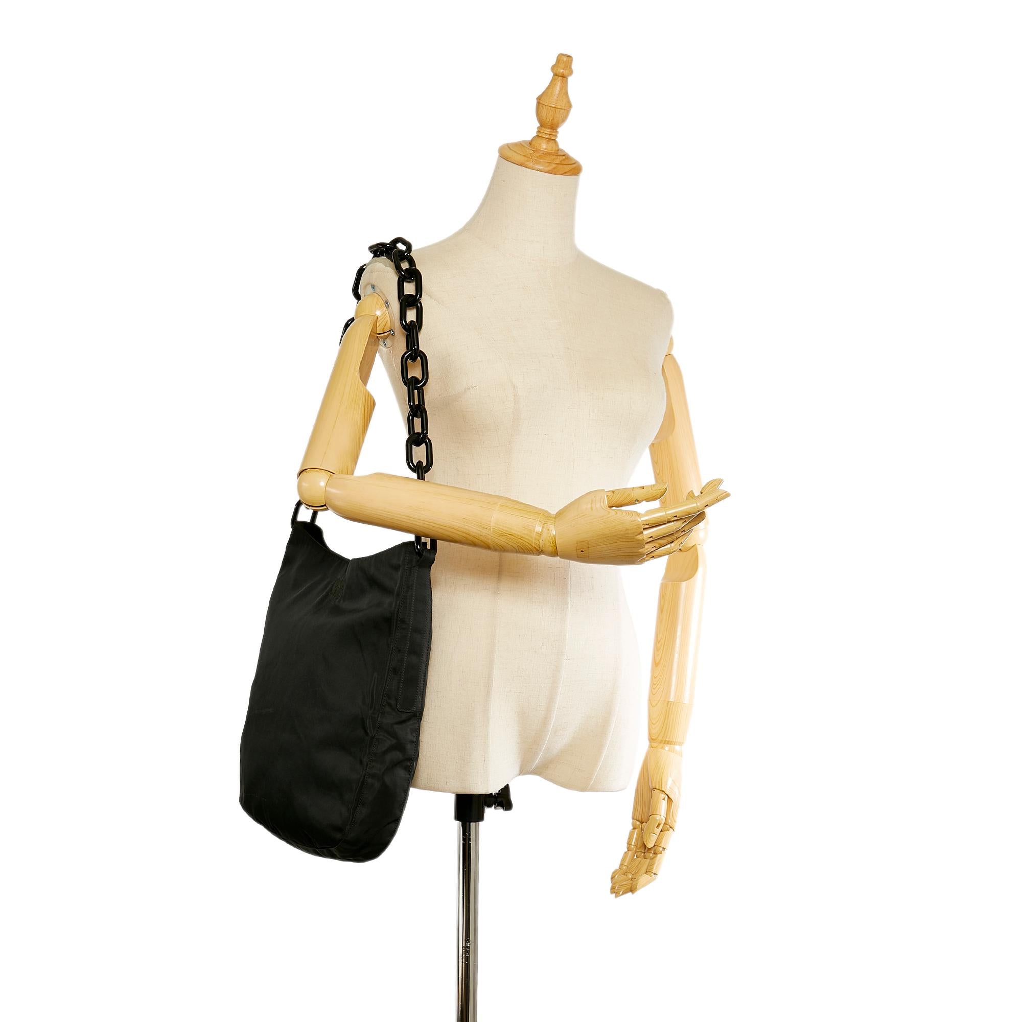 Prada Tessuto Chain Shoulder Bag (SHG-24965)