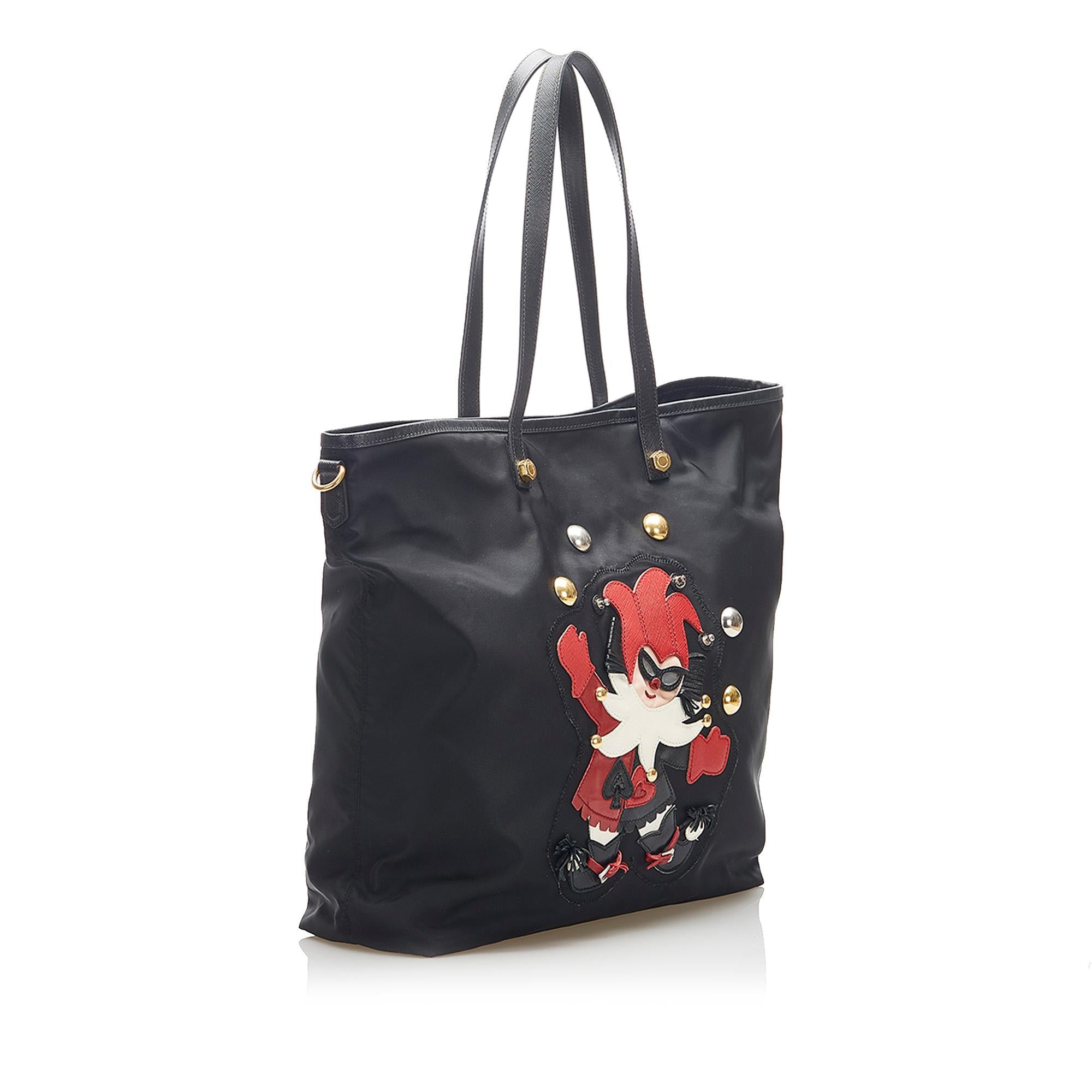 Prada Tessuto Clown Tote Bag (SHG-26513)