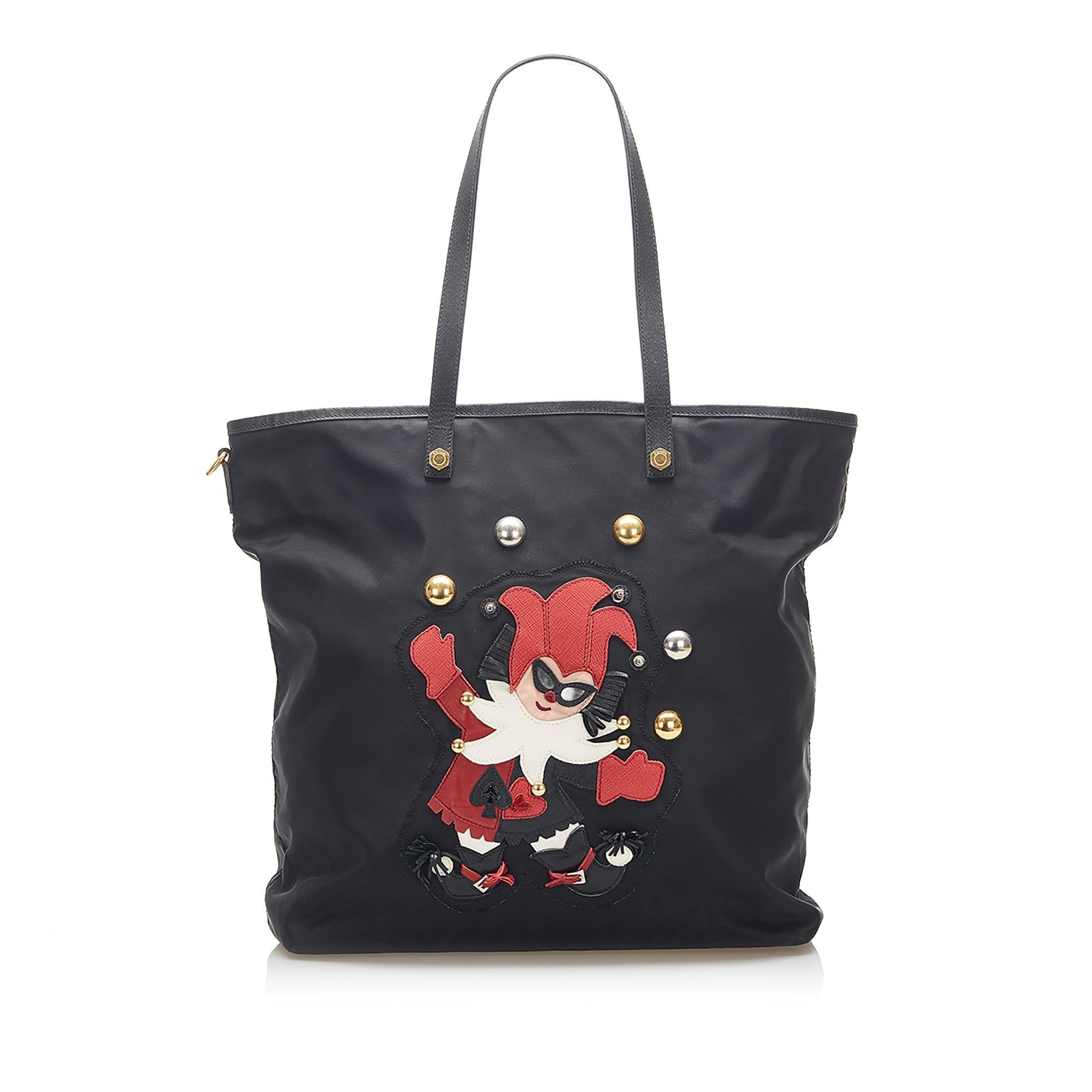 Prada Tessuto Clown Tote Bag (SHG-32379)