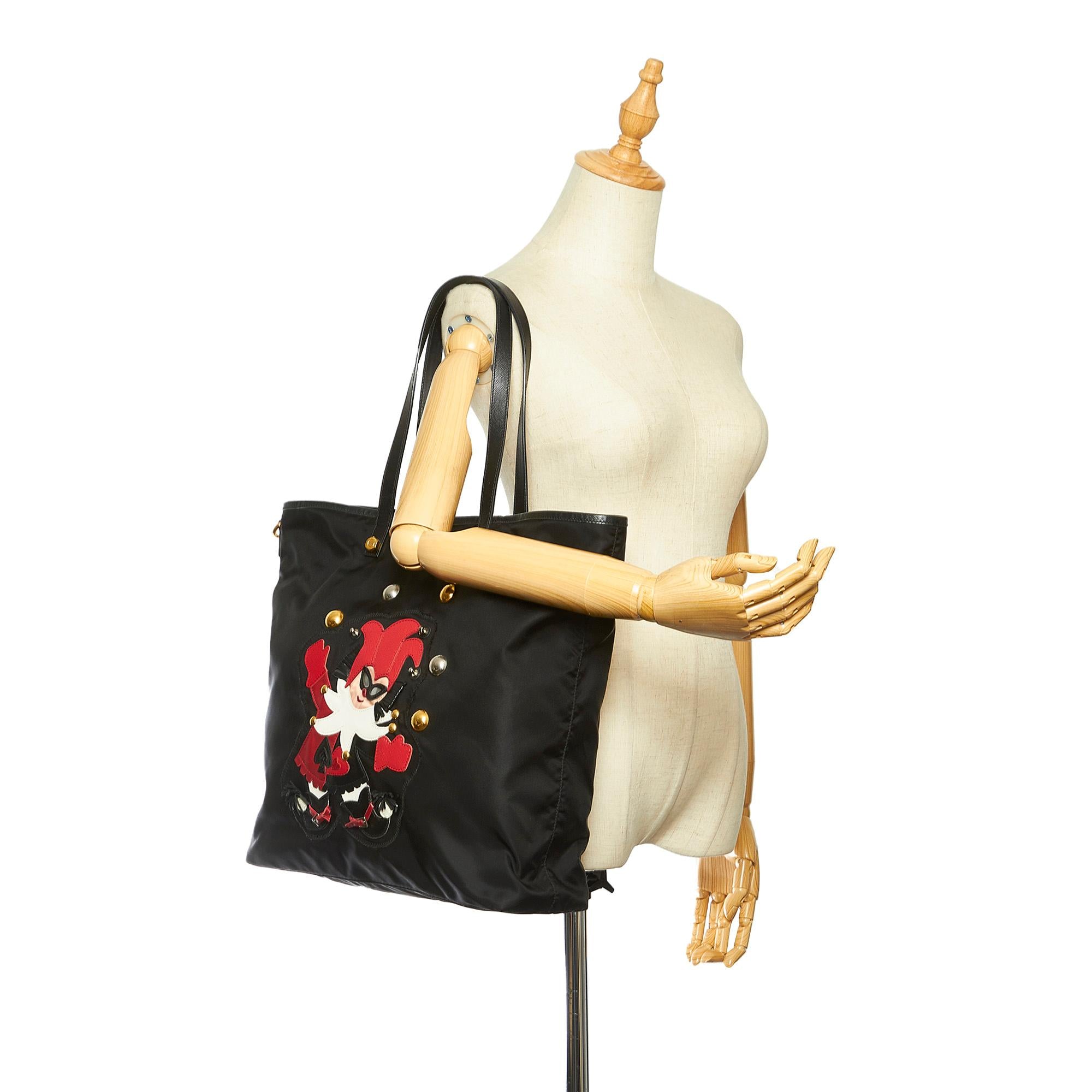 Prada Tessuto Clown Tote Bag (SHG-32379)