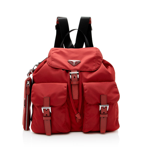 Prada Tessuto Double Pocket Medium Backpack (SHF-21564)