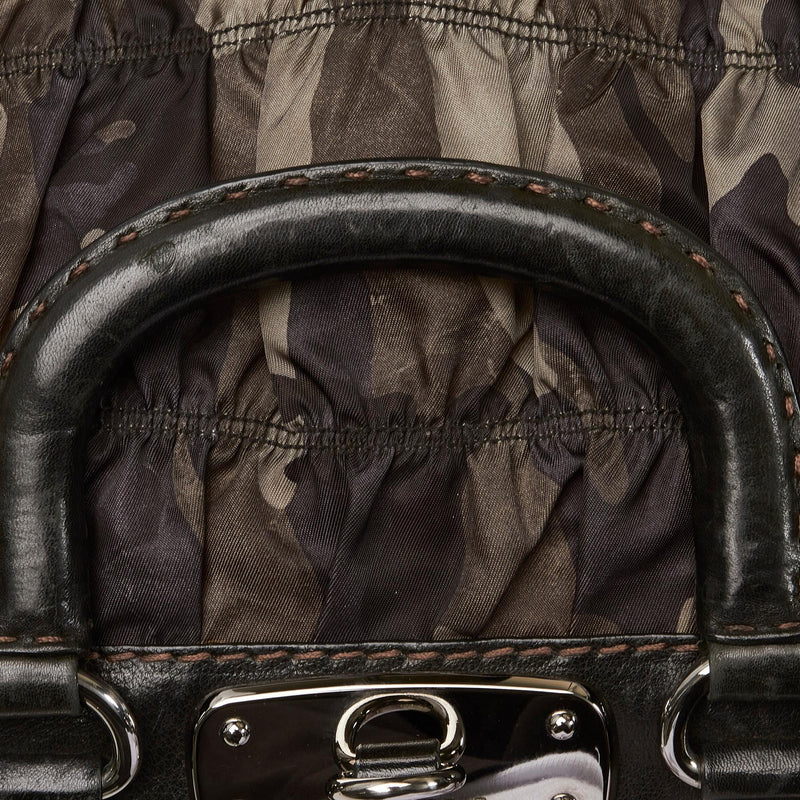 Prada Tessuto Gaufre Camouflage Business Bag (SHG-WuXMhK)