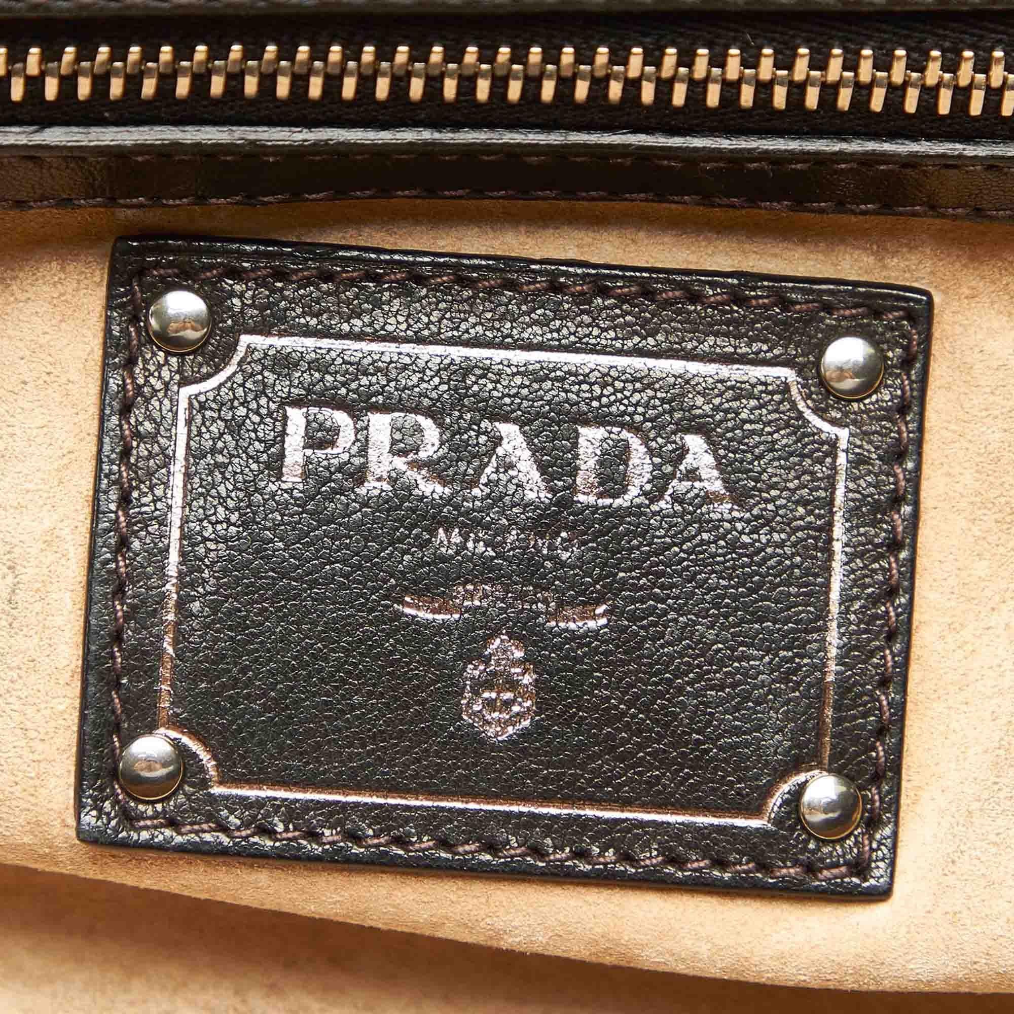 Prada Tessuto Gaufre Camouflage Tote Bag (SHG-18627)