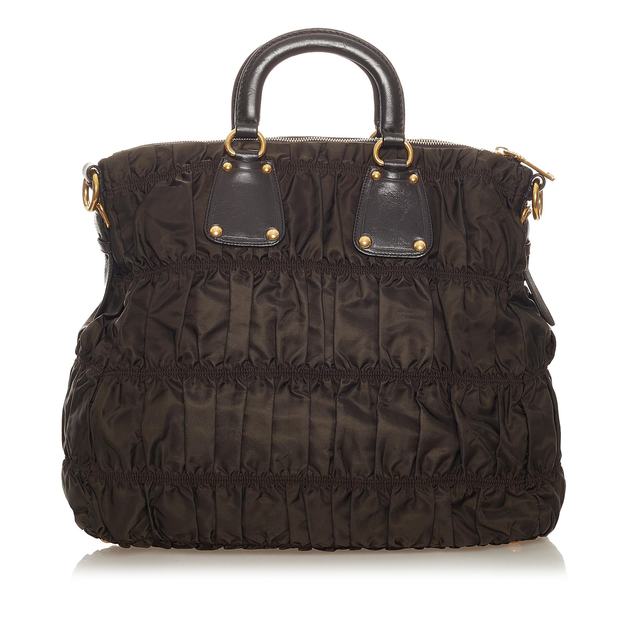 Prada Tessuto Gaufre Satchel (SHG-27156)