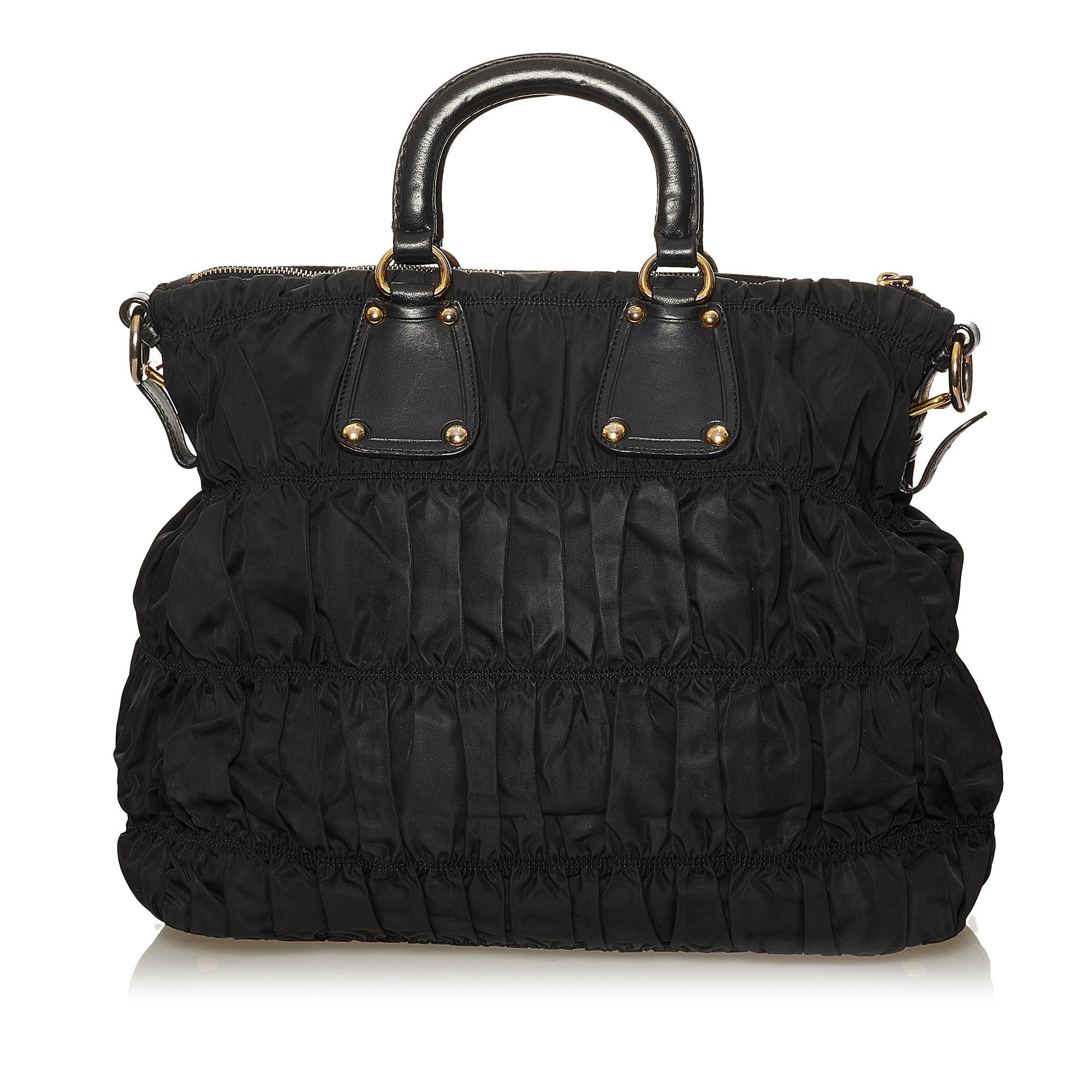 Prada Tessuto Gaufre Satchel (SHG-28929)
