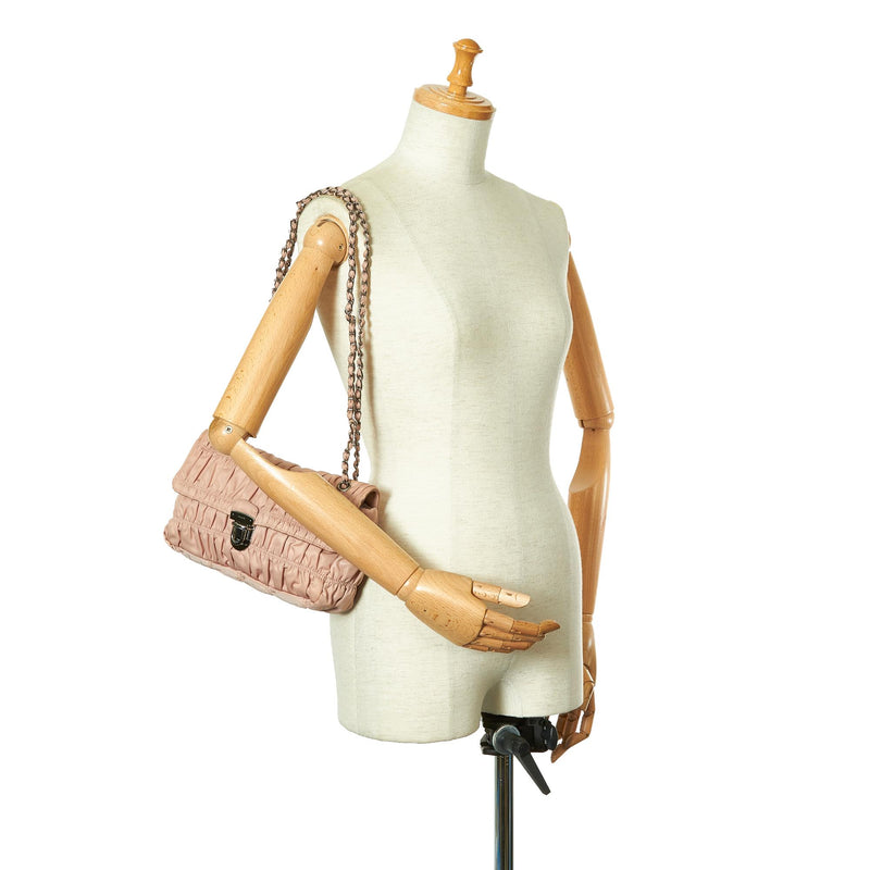 Prada Tessuto Gaufre Shoulder Bag (SHG-26194)